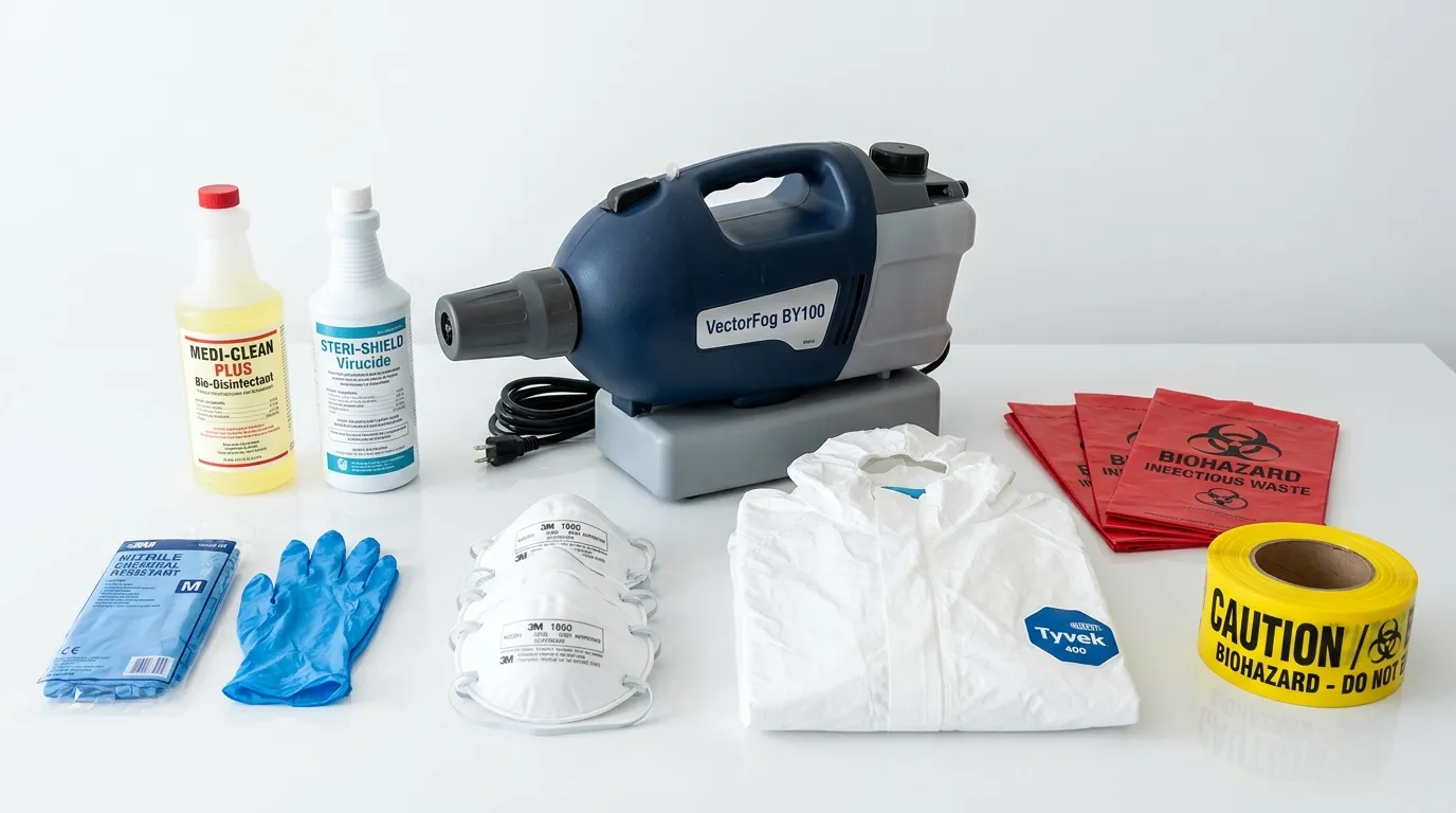 Professional biohazard remediation crew working in Ladera Ranch